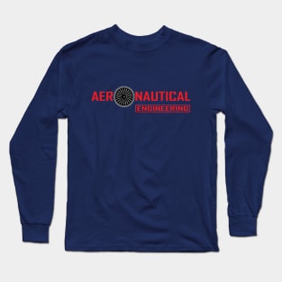 aeronautical engineering with turbine image Long Sleeve T-Shirt